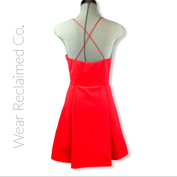 TOP SHOP Fit & Flare Dress - Asymmetrical Front - Picture 4 of 11